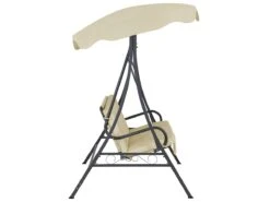 Columpio De Jardín De 3 Plazas En Beige GARBO -OUTSUNNY TIENDA 760a360a5568f59727d897b28da61d3e7f3ea713 5385826689a74b549bfc83812ef392c9