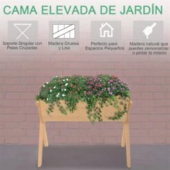 Outsunny Huerto Urbano De Madera 100x70x80 Cm Mesa De Cultivo Para Plantas Flores Hortalizas Con Patas Elevadas 4 Orificios De Drenaje Y Tela Geotextil 20 Outsunny Huerto Urbano De Madera 100x70x80 Cm Mesa De Cultivo Para Plantas Flores Hortalizas Con Patas Elevadas 4 Orificios De Drenaje Y Tela Geotextil -OUTSUNNY TIENDA 7654e80022e4721929259e30863d2c7622e0ba50 c59de75f1eeb40b88bb11899a1f07fc9