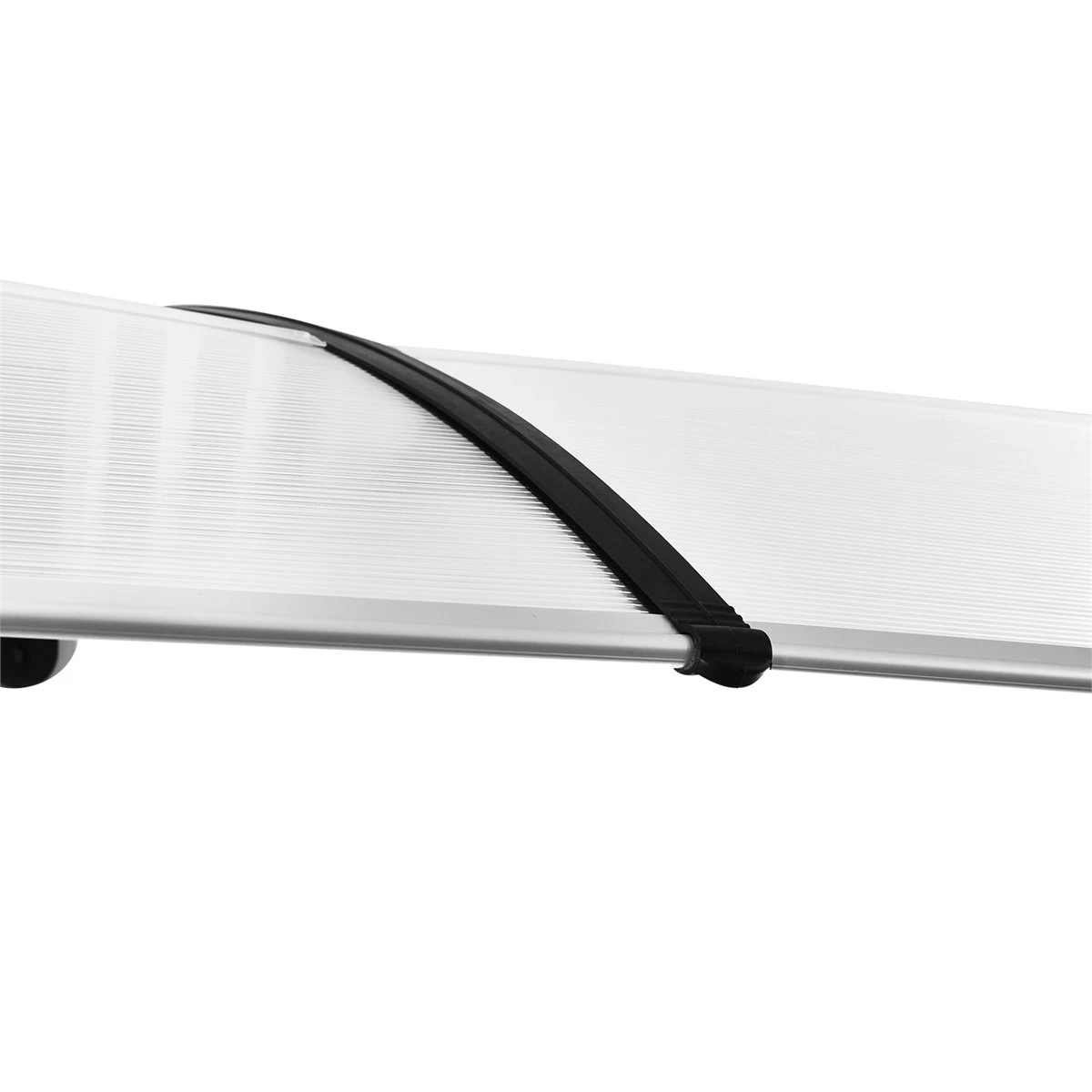 Outsunny Tejadillo De Protección 195x75 Cm Marquesina Para Puertas Y Ventanas Contra Sol Y Lluvia Con Paneles De Policarbonato Barras De Aleación De Aluminio Transparente 11 Outsunny Tejadillo De Protección 195x75 Cm Marquesina Para Puertas Y Ventanas Contra Sol Y Lluvia Con Paneles De Policarbonato Barras De Aleación De Aluminio Transparente - Imagen 9