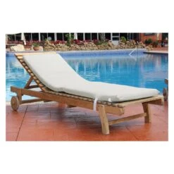 Acomoda Textil – Colchón Tumbona De Guata Con Espuma De Alta Densidad. Cojín Desenfundable, Elegante Y Cómodo Para Jardín, Piscina, Playa, Terraza Y Balcón. (Beige, 120x55x5 Cm) -OUTSUNNY TIENDA 79071d66689994621222fdee4592630de0f0c6f4 ae6713cd5f3c485ea0c5b8b837d5f417