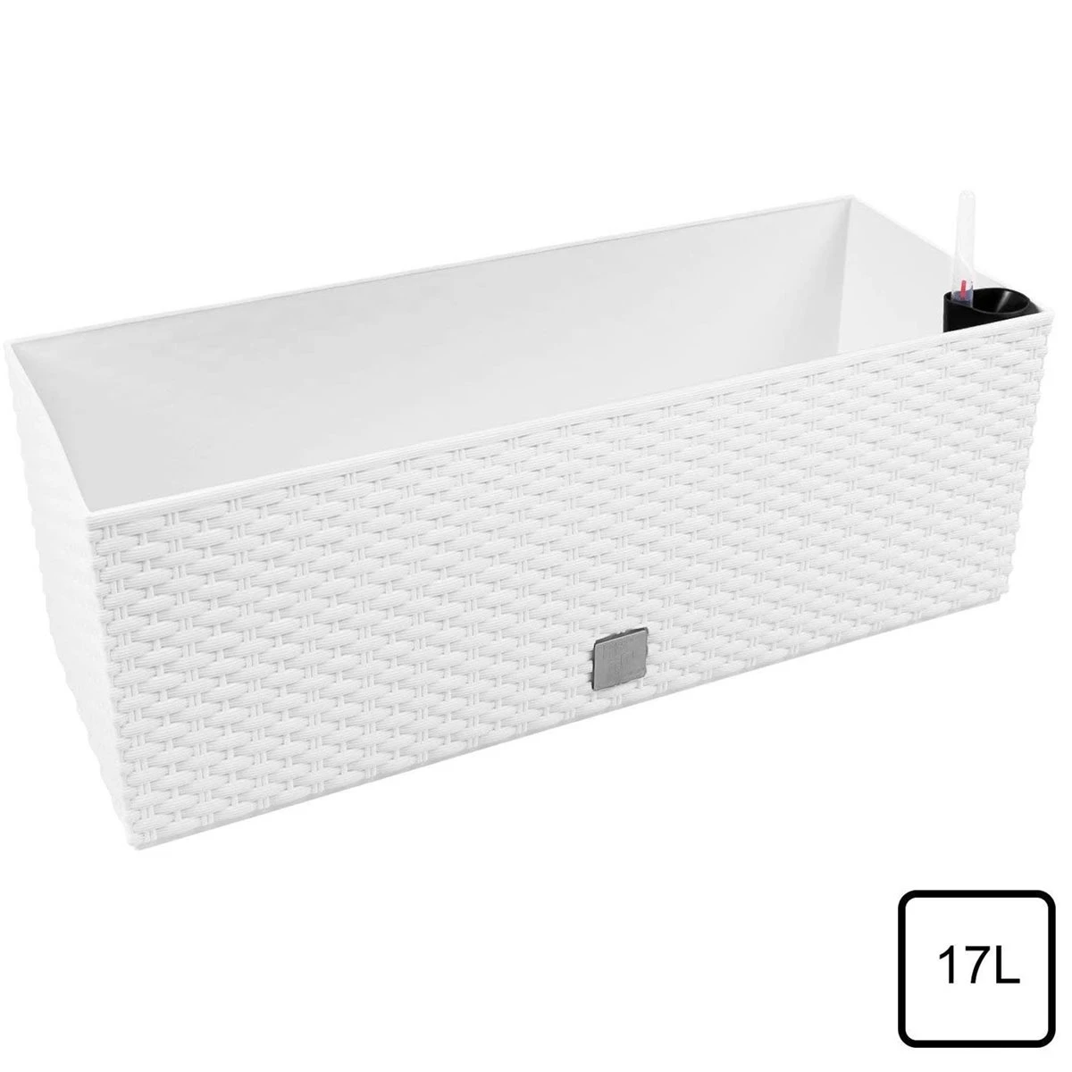 Prosperplast Jardinera Rectangular 17 Litros Con Autorriego Color Blanco 52x20x19cm 6 Prosperplast Jardinera Rectangular 17 Litros Con Autorriego Color Blanco 52x20x19cm - Imagen 4