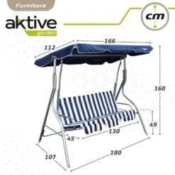 Balancín Para Jardín Azul Y Blanco C/toldo Inclinable 3 Plazas Aktive 16 Balancín Para Jardín Azul Y Blanco C/toldo Inclinable 3 Plazas Aktive -OUTSUNNY TIENDA 7a7f367142b515886ee9abffbe96ca5cf05c1678 0f730d003c1741649a5b3ba40e9422c8