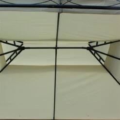Outsunny Cenador De Jardín 4x3m Pabellón Con Techo Doble Transpirable Y 4 Cortinas Laterales Extraíbles Carpa De Acero Para Fiestas Bodas Eventos Al Aire Libre Crema -OUTSUNNY TIENDA 7abbad6dd43ab31ce4055993f81c7c897232ba00 c523a08efdd642c387c3ca96c830bfef