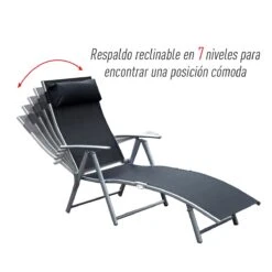 Outsunny Tumbona Plegable Respaldo Ajustable A 7 Niveles Con Almohada Texteline Resistente Relax En Exterior Piscina Terraza Camping 137x63.5x100.5cm Acero 14 Outsunny Tumbona Plegable Respaldo Ajustable A 7 Niveles Con Almohada Texteline Resistente Relax En Exterior Piscina Terraza Camping 137x63.5x100.5cm Acero -OUTSUNNY TIENDA 7afa888016a6dd22ea11839b9f198aea27f0f0d9 a8942dd51f034812a5d220d5ef59725e
