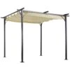 Outsunny Pérgola De Metal 3x3m Gazebo Cenador Para Jardín Patio O Terraza Con Techo Retráctil Tela Poliéster Resistente Al Agua Y UV -OUTSUNNY TIENDA 7b92e7f12c381754d07c1bc8506b0c7c91ff4cdc 76f6cb3fabc94700961bbe8c790c6d84