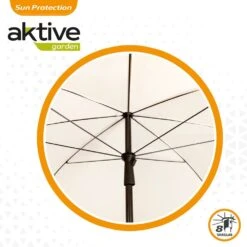 Sombrilla De Jardín Con Filtro Solar 240 Cm Color Beige Aktive Garden -OUTSUNNY TIENDA 7bf4f41f2176c75f217f008d313e5b9fb53db7bc 9f1bb68143524891be6dca8c44caf50d