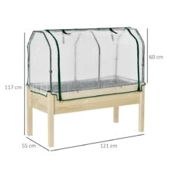 Outsunny Huerto Urbano Elevado De Madera 121x55x117 Cm Con Cubierta De Protección Mesa De Jardinera Para Cultivo Flores Vegetales En Jardín Terraza Color Natural 13 Outsunny Huerto Urbano Elevado De Madera 121x55x117 Cm Con Cubierta De Protección Mesa De Jardinera Para Cultivo Flores Vegetales En Jardín Terraza Color Natural -OUTSUNNY TIENDA 7cc9f02e2b6da3e7152b1d7f692995853d020749 a7ae712551a046df9fb7195345af1269