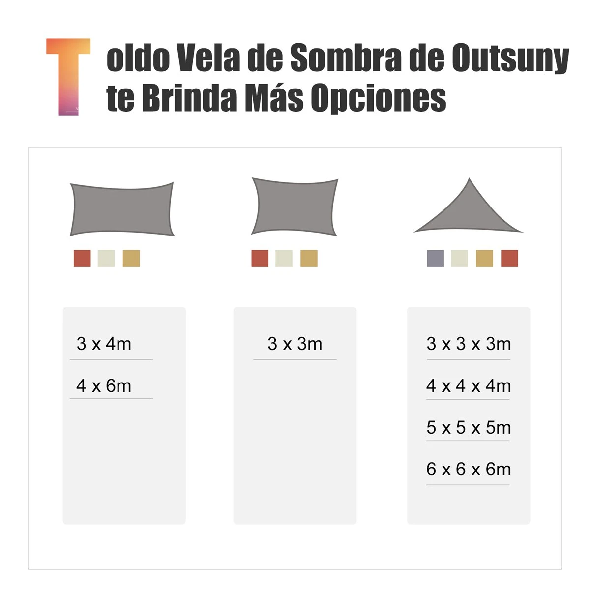 Outsunny Toldo Vela Cuadrado 3x3m Vela De Sombra Para Terraza Jardín Camping Resistente Al Agua Protección UV Poliéster Color Arena 10 Outsunny Toldo Vela Cuadrado 3x3m Vela De Sombra Para Terraza Jardín Camping Resistente Al Agua Protección UV Poliéster Color Arena - Imagen 8