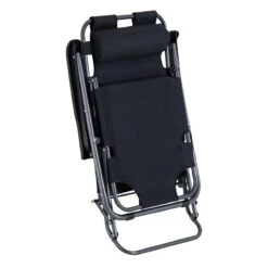 Outsunny Tumbona Reclinable Y Plegable Con Respaldo Ajustable Reposabrazos Almohada Y Reposapiés Para Jardín Balcón Carga 136 Kg 135x60x89 Cm Negro -OUTSUNNY TIENDA 7e456f7f099e9f49c15c0871b62b55dea96d70bf c3c40a282756426c8923e2821d4bdb98
