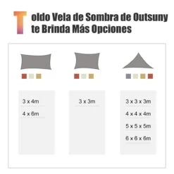 Outsunny Toldo Vela 5x5x5m Triangulo Color Crema Sombrilla Parasol Terraza Jardin Camping -OUTSUNNY TIENDA 7f4e32acc2b29f9aadb720f95e29d165851fa88d d0c0d8cb09624740b74b4a62e8d06ed2