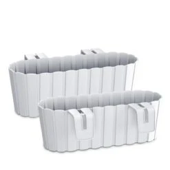 Prosperplast Jardinera Para Balcón BOARDEE HOOK 4,9L., Dimensiones (mm) 383x212x130, Color Blanco -OUTSUNNY TIENDA 80f18f41e4d3ece08e9f4bb2ef634138f50513bd 559a6442a38044e3a610f03c91a059ce