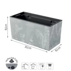 Prosperplast Jardinera Para Balcón Urbi Case Beton Effect , Dimensiones (Mm) 395X185X195, Color Hormigón -OUTSUNNY TIENDA 82733437e3c67afd6509af5b17f2fea2f8720179 ba30b227c26348dc86223260685c48c1