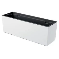 Prosperplast Jardinera Para Balcón Urbi Case , Dimensiones (Mm) 580X180X195, Color Blanco