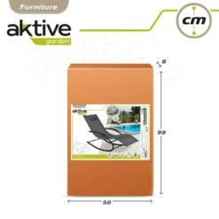 Silla Tumbona Mecedora De Jardín Antracita Con Cojín Aktive -OUTSUNNY TIENDA 8533ce1f312978cbeab558ae7c6b9aa9f859d29e a713591fba384de7acaa4bdc301dec6c