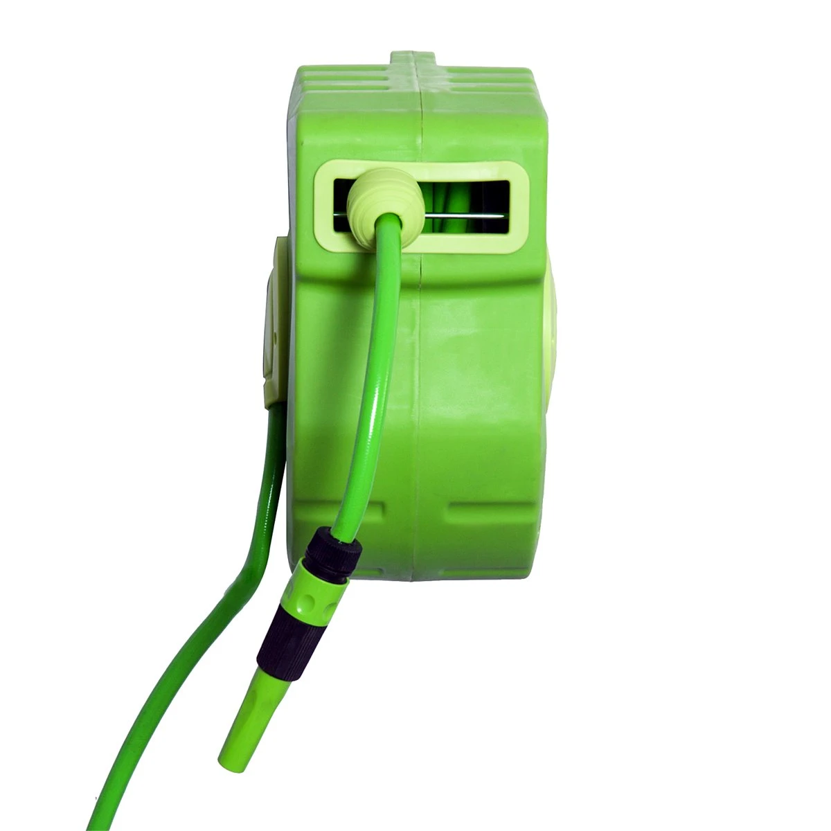 Outsunny Carrete Para Manguera 15M+1,5M Soporte Mural Portamanguera Roll-up Automático Giratorio 180° Con Pistola De Pulverización Base De Pared Conector De Manguera Para Jardín Terraza 9 Outsunny Carrete Para Manguera 15M+1,5M Soporte Mural Portamanguera Roll-up Automático Giratorio 180° Con Pistola De Pulverización Base De Pared Conector De Manguera Para Jardín Terraza - Imagen 7