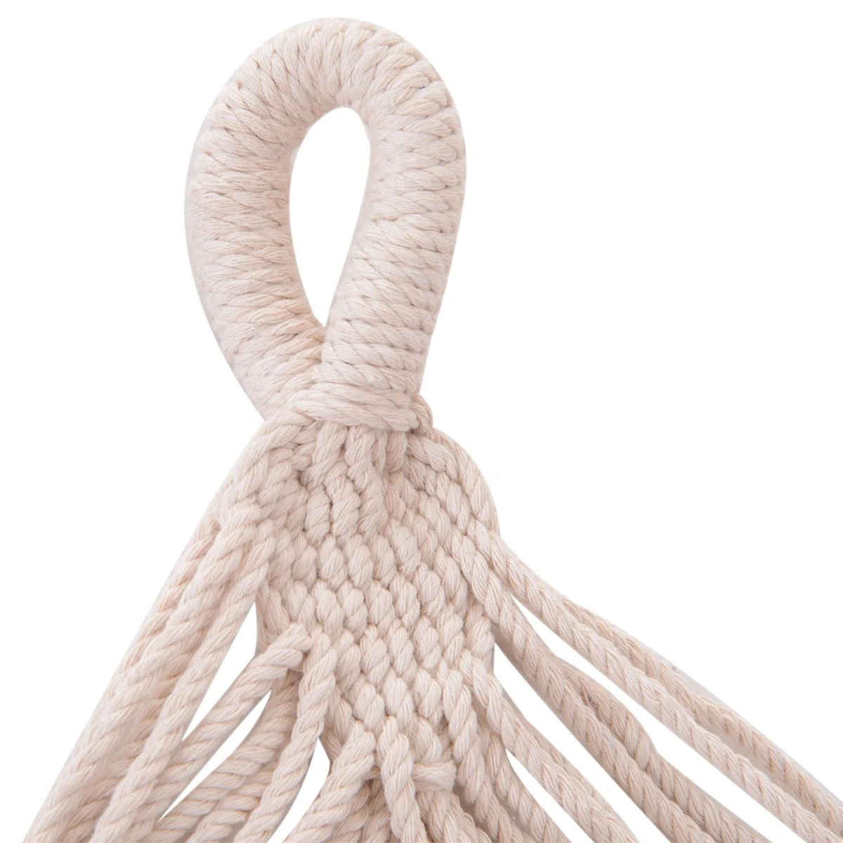 Outsunny Hamaca De Algodón Para Jardín 200x100 Cm Hamaca Colgante Portátil Carga Máx. 120 Kg Para Acampar Piscina Camping Rayas Multicolor 10 Outsunny Hamaca De Algodón Para Jardín 200x100 Cm Hamaca Colgante Portátil Carga Máx. 120 Kg Para Acampar Piscina Camping Rayas Multicolor - Imagen 8