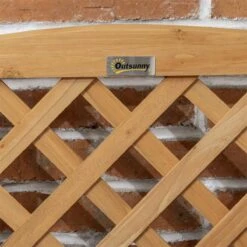 Outsunny Arriate De Jardín Con Enrejado Tipo Barril Con 2 Macetas Macetero Con Soporte Para Trepadora Cultivos Plantas Flores Para Patio Terraza Balcón 45x45x80 Cm Natural -OUTSUNNY TIENDA 89d404091e9c670e218704e92525d68b02fbc777 b9ed621d6ac74bd889f1011947ef6cd4