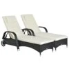 Outsunny Conjunto De 2 Tumbonas De Ratán De Jardín Chaise Longue Con Respaldo Ajustable En 5 Posiciones Cojines Acolchados Reposacabezas Y 2 Ruedas 200x73x72-103 Cm Negro -OUTSUNNY TIENDA 8b73792c0dd06f4eb1900c87c5e0dde998981c9c 185cea40e58c4d36adeeffc4313396fe