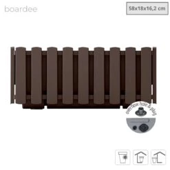 Prosperplast Jardinera Para Balcón BOARDEE FENCYCASE, Dimensiones (mm) 580x180x162, Color Marrón -OUTSUNNY TIENDA 8b970fb0b39da7e7a170b0491d2622799aa49392 e94f6c1b2ef1485faad3d2c0ae81da4f