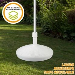 Base Para Sombrilla Circular Blanca 25-48 Mm Aktive -OUTSUNNY TIENDA 8cc52a0fcd868b09be46b6e1cdda0ef9111988ac a0bf1a9719cf4c3d82bf2c951cad1f15