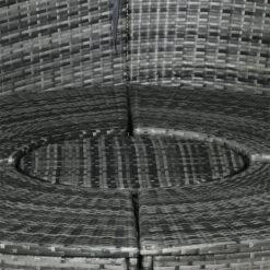 Outsunny Isla De Ratán Modular Para Exterior 5 Piezas Tumbona Redonda Con Toldo Plegable Cojines Extraíbles Lavables Y 3 Almohadas Marco De Metal 175x180x147 Cm Gris -OUTSUNNY TIENDA 8dd828d400c7b6849b369cac31d88e27c9122ca4 faebe1db378b48389428be7d93474972