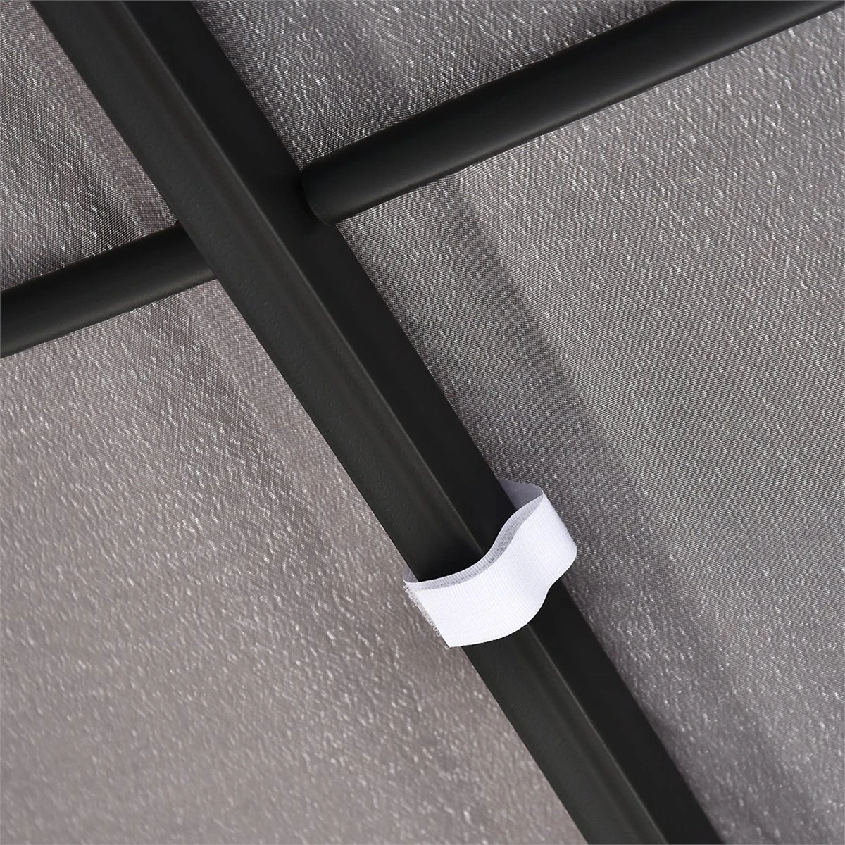 Outsunny Pérgola De Jardín 3x3 M Cenador Con Toldo Y 8 Orificios De Drenaje Para Patio Terraza Metal Y Poliéster 180 G/m² Resistente Gris 6 Outsunny Pérgola De Jardín 3x3 M Cenador Con Toldo Y 8 Orificios De Drenaje Para Patio Terraza Metal Y Poliéster 180 G/m² Resistente Gris - Imagen 4