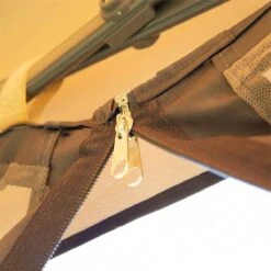 Outsunny Carpa Plegable Exterior 3,3x3,3x2,85 M Con Luces LED Y Control Remoto Cenador De Jardín Con 4 Mosquiteras Extraíbles Y Bolsa De Transporte Para Camping Fiestas Beige -OUTSUNNY TIENDA 914227eef78b41599577756b62189b5f679ca67a c77d808379084cf0aafe6eef29b5b60d