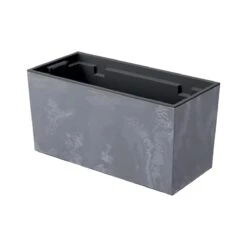 Prosperplast Jardinera Para Balcón Urbi Case Beton Effect , Dimensiones (Mm) 395X185X195, Color Marengo