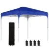Outsunny Cenador Plegable 2,5x2,5x2,68 M Carpa De Jardín Protección UV 50+ Ajustable En Altura Con 4 Bolsas De Arena Y Bolsa De Transporte Para Camping Fiestas Patio Azul -OUTSUNNY TIENDA 93235bda6b62929e67704777f07e63f53a6eebb8 7c516468b73841ca81d8d07247ab0959