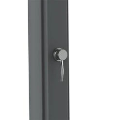 Ducha Gris Con Calefacción Solar Modelo Rio XXL. Estructura Curvada De Polietileno HD, Ideal Para Jardín, Piscina Y Actividades Al Aire Libre. Altura 226 Cm Ducha Redonda Diámetro 15 Cm Depósito 40 Litros Con Lavapies Accesorios Y Grifería De Latón -OUTSUNNY TIENDA 9532ce5130e6d852fc1570de060519e9388fcdc5 ed697683aa6042019b0ffd162027163f