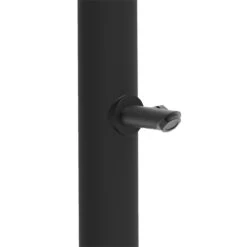 Ducha De Exterior De Polietileno Negro Con Agua Caliente Y Fría. Práctico Mezclador Para Regular La Temperatura Del Agua Y útil Lavapiés. Doble Conexión De Agua, Inferior Y Lateral. Puede Colocarse En El Exterior O En El Interior De La Casa. -OUTSUNNY TIENDA 959d7012e867e21db2f070babdc5854b0bd72cfb ae3446fe44d949c8b32061ae9d3a2ecc