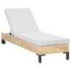 Outsunny Tumbona De Ratán Sintético Chaise Longue Con Respaldo Ajustable En 5 Posiciones Cojín Acolchado Y 2 Ruedas Para Jardín Terraza Acero 200x65x31 Cm Natural Y Beige -OUTSUNNY TIENDA 95a10597c765a1b696b83eb3fba1499598048a59 cc849e2d5999475caabd96f9a2f49b61