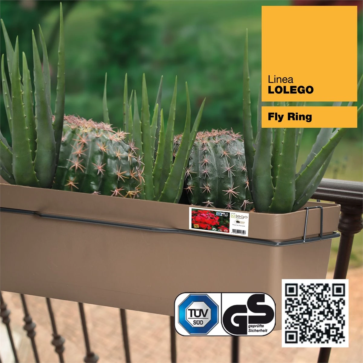 Jardinera 40 Cm Con Soporte Perimetral Metálico 4 Jardinera 40 Cm Con Soporte Perimetral Metálico - Imagen 2