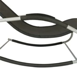 Outsunny Tumbona Mecedora De Jardín Con Reposacabezas Reposabrazos Sillón Silla De Exterior Tejido Transpirable Y Metal Para Playa Patio Terraza 63x148x85 Cm Negro -OUTSUNNY TIENDA 95c458e7bbe61b5e2b656787bdf9a3801002e696 98e6091b85c243e48071704a5de5258d