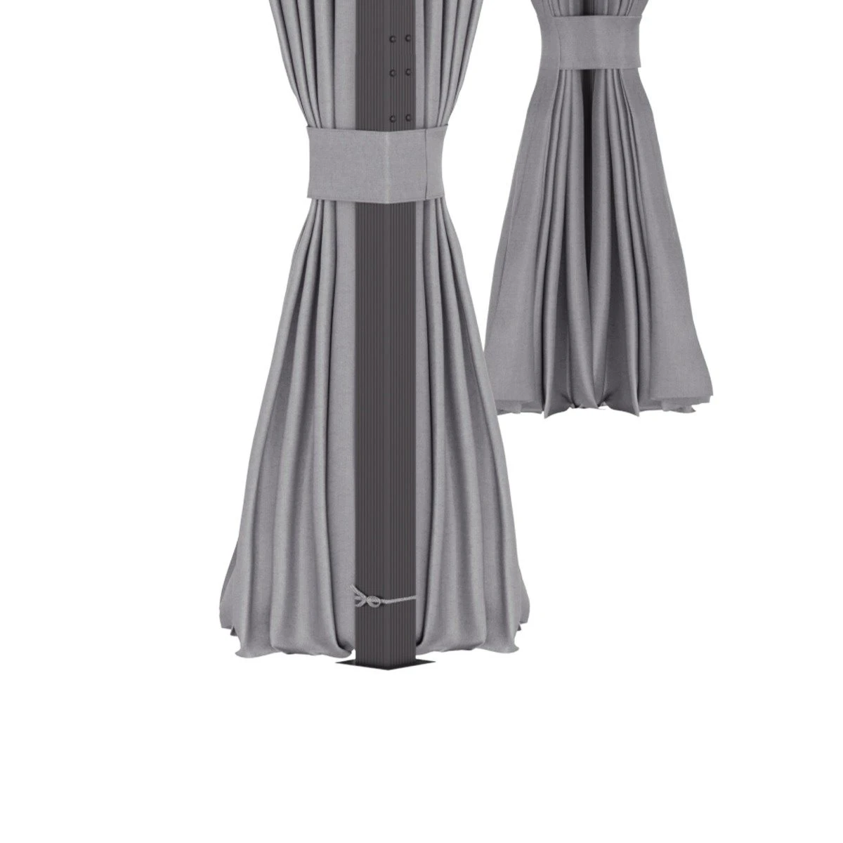 Outsunny Cenador De Jardín 4x3 M Pabellón Con Techo De Ventilación 4 Cortinas Laterales Con Puerta Y 8 Orificio De Drenaje Gazebo De Aluminio Para Exterior Patio Fiestas Gris 7 Outsunny Cenador De Jardín 4x3 M Pabellón Con Techo De Ventilación 4 Cortinas Laterales Con Puerta Y 8 Orificio De Drenaje Gazebo De Aluminio Para Exterior Patio Fiestas Gris - Imagen 5