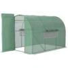 Outsunny Invernadero De Túnel 3x2x2 M Con Puerta Y Ventanas Función De Drenaje Invernadero De Jardín Grande Con Cubierta De PE Y Metal Galvanizado Para Cultivos Plantas Verduras Verde -OUTSUNNY TIENDA 980139badd4942391d318f32dbe1c22aa4166b48 3ee188db8f944c2e88e3752638c2bce4