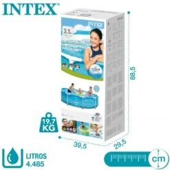 Piscina Desmontable Con Depuradora 1250 L/h Metal Frame Beachside INTEX -OUTSUNNY TIENDA 9a3aa908e47fc2928dffc51fdad316fde7a2a800 2414b8d0a554463b98263bb2d63612ba