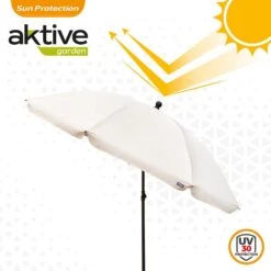 Sombrilla De Jardín Con Filtro Solar 240 Cm Color Beige Aktive Garden -OUTSUNNY TIENDA 9af89bf0115a9a7f066e8e11816626c72023ff7d a13e5cae37e54fc8b9ba66727b717a1d