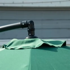 Outsunny Sombrilla De Jardín Ø293x240 Cm Parasol Excéntrico Con Rotación De 360° Manivela Base Cruzada Y Soporte De Acero Para Terraza Patio Balcón Verde -OUTSUNNY TIENDA 9c48334e121633e0b35a21d8bafa4ff87fbf4ef2 4ef32cdd86cd41caa2f57420cdc2ec93