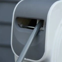 DURHAND Carrete De Manguera De Aire Comprimido Automático De 15 M Conector De 1/4'' BSP Con Soporte Para Pared Giratorio 180° Diámetro Interno 3/8'' (9,5x15 Mm) Gris -OUTSUNNY TIENDA 9e9eaafb29cf44f476b1d7f3754c0f0f5be0ffdf d2d6edd56bd1417a9c70f78100549168