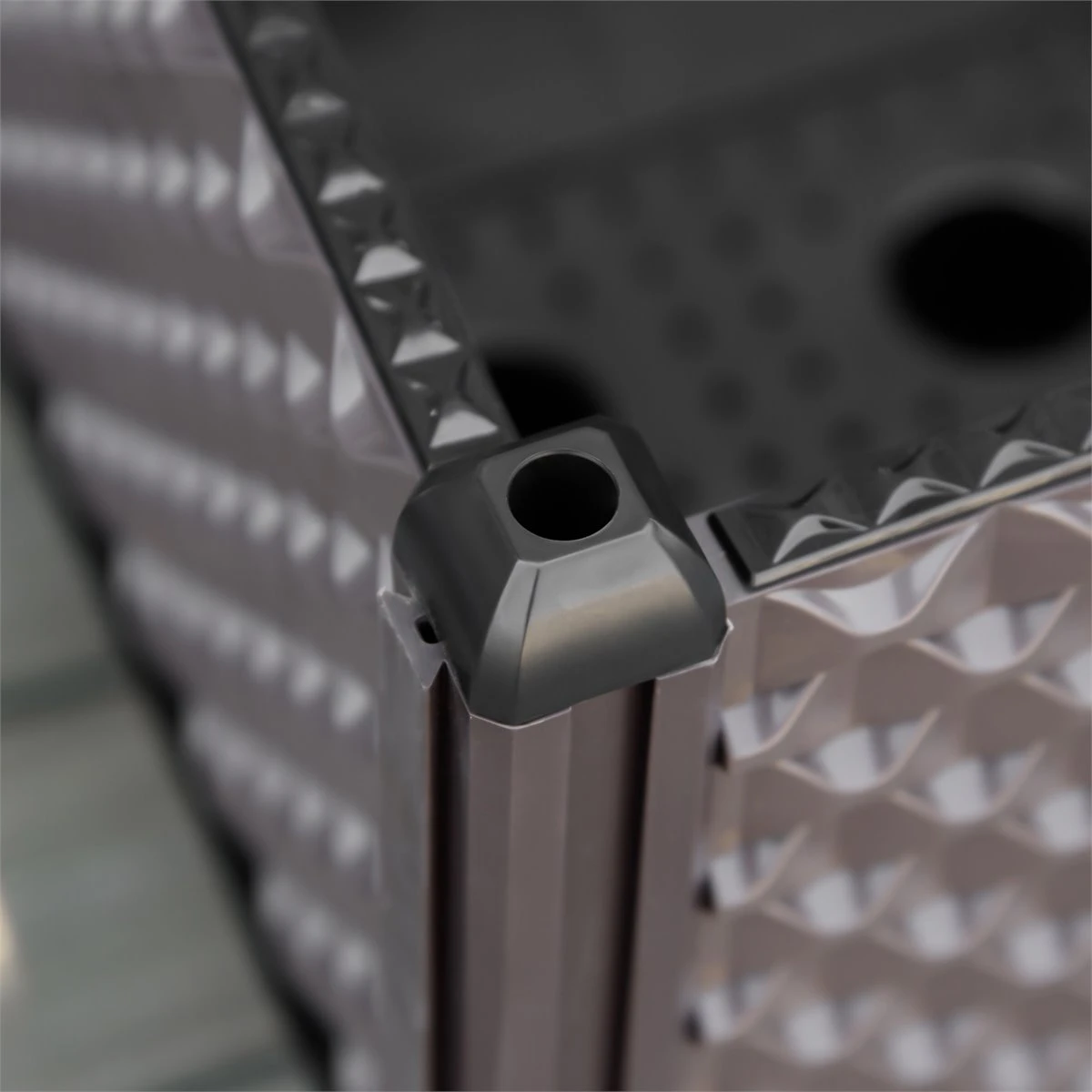 Outsunny Jardinera De Plástico Con Ruedas Macetero De Jardín Con Agujeros De Drenaje Para Cultivo De Plantas En Exterior Patio Terraza 50x50x33 Cm Marrón 10 Outsunny Jardinera De Plástico Con Ruedas Macetero De Jardín Con Agujeros De Drenaje Para Cultivo De Plantas En Exterior Patio Terraza 50x50x33 Cm Marrón - Imagen 8