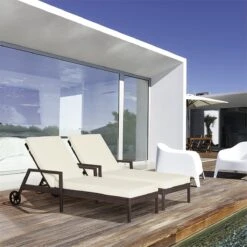 Outsunny Conjunto De 2 Tumbonas De Ratán De Jardín Con Cojines Acolchados Respaldo Ajustable En 5 Posiciones 2 Ruedas Y Tela Extraíble Lavable 67x196x51 Cm Crema 12 Outsunny Conjunto De 2 Tumbonas De Ratán De Jardín Con Cojines Acolchados Respaldo Ajustable En 5 Posiciones 2 Ruedas Y Tela Extraíble Lavable 67x196x51 Cm Crema -OUTSUNNY TIENDA 9f95d1829e261c2c007a2075ec5d9ab59a38cdb7 7997c8fd3be54d819f57cd828b7a8b45
