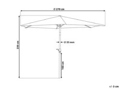Sombrilla De Jardín De Poliéster Beige Arena 270 Cm VARESE -OUTSUNNY TIENDA 9fc68dbb7a85ad2536ee11c2e2c0ee48c278f76f 1918df154ff64befa8b96705c416559a