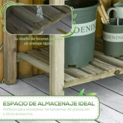 Outsunny Huerto Urbano De Madera Con Estante 91x51x76 Cm Mesa De Cultivo Rectangular Con Orificios De Drenaje Para Cultivos Plantas Jardín Terraza Exterior Color Natural 15 Outsunny Huerto Urbano De Madera Con Estante 91x51x76 Cm Mesa De Cultivo Rectangular Con Orificios De Drenaje Para Cultivos Plantas Jardín Terraza Exterior Color Natural -OUTSUNNY TIENDA 9fda403117e7c0e2ce18edf335d9ba70da296f49 60718654c82741eaa7f238220e9d62a8