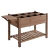 Outsunny Huerto Urbano Con Estantes Jardinera Elevada De Madera Macizapara Cultivo Flores Verduras Hierbas 123x54x74 Cm Marrón -OUTSUNNY TIENDA a02b2b51b1b15ac90edaa3edf0530436c750176d 23599bd5c3ef4b97a49f1a6d4726dce6