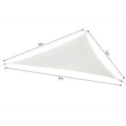 Outsunny Toldo Vela Color Crema Sombrilla Parasol Triangulo Tela De Poliéster Jardin Playa Camping Sombra (varios Colores Y Medidas), Medida 5x5x5 Metros, Color Crema -OUTSUNNY TIENDA a076189814e05fabcff8eea8c5ae469b2dfe6fe6 9f4b15f7e6924cc7af8f5ff5af005c13