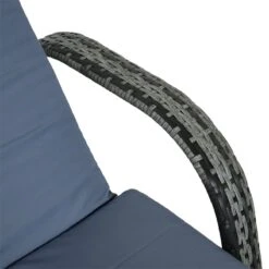 Outsunny Tumbona De Ratán De Jardín Chaise Longue Con Respaldo Ajustable En 5 Posiciones Cojines Acolchados Reposacabezas Y 2 Ruedas 200x73x30-103 Cm Gris -OUTSUNNY TIENDA a1891b500f743c9e2cba663fd78d48c4814f92e0 94111a77344943c1947a9ee596650eaf