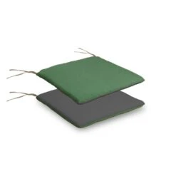 Cojín Reversible De Silla Verde - Gris 38 X 3 X Cm