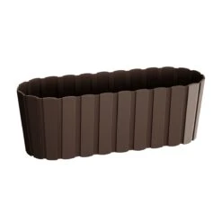Prosperplast Jardinera Para Balcón BOARDEE BASIC 4,9L., Dimensiones (mm) 383x144x130, Color Marrón