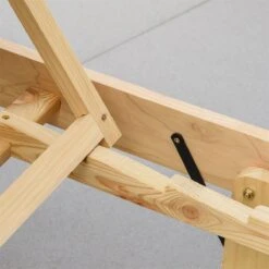 Outsunny Tumbona De Madera Plegable Con Respaldo Ajustable En 4 Posiciones Cojín Extraíble Carga 113 Kg Para Jardín Terraza Camping Exterior 195x59x30 Cm Natural -OUTSUNNY TIENDA a484686966c110a7aebc74010095a9cc8a1ad6a7 abb33f8f9d1e45499da82038b66fabc0